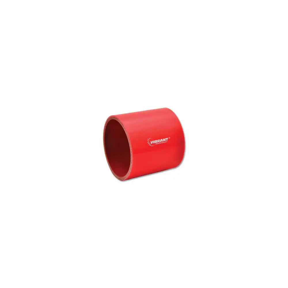 Vibrant - 2710R - Straight Hose Coupler, 2.50 in. I.D. x 3.00 in. long - Red - VIB2710R